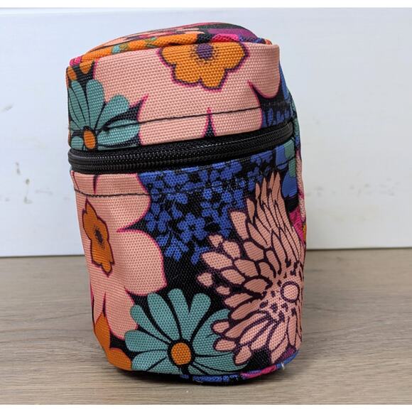 Vera Bradley Cosmetic Makeup Travel Bag Floral Bright Bold Multicolor Coachella - Picture 7 of 9